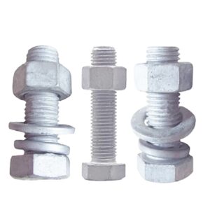 HDG Bolt and Nut - Hot-dip galvanised (HDG) bolts and nuts, zinc-coated through the hot-dip process for durable corrosion... | Bharat Industrial Valve