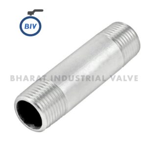 Nipple - Nipples are short pipe lengths, threaded at both ends, used to connect two fittings, valves, or components... | Bharat Industrial Valve